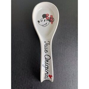 Disney Kitchen Mickey Mouse Classic Spoon Rest Ceramic “Oh Boy!” New